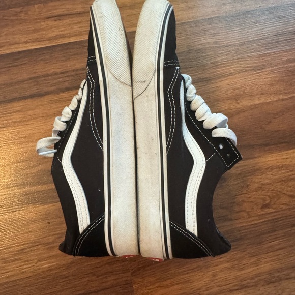 Vans Black and White Old Skool Sneakers - Picture 6 of 7